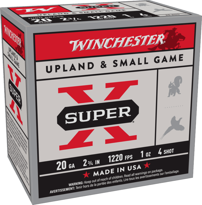 WINCHESTER SPR-X HB GL 20GA 23/4 #4 1OZ 25RD BX 250RD CS