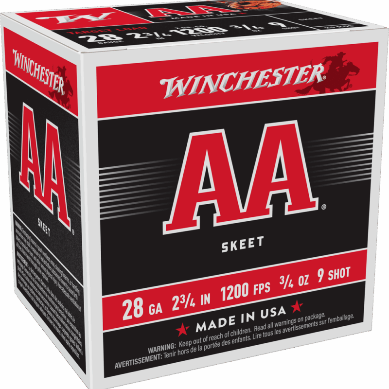 28GA 2-3/4" 3/4OZ #9SHOT 25RD BOX
