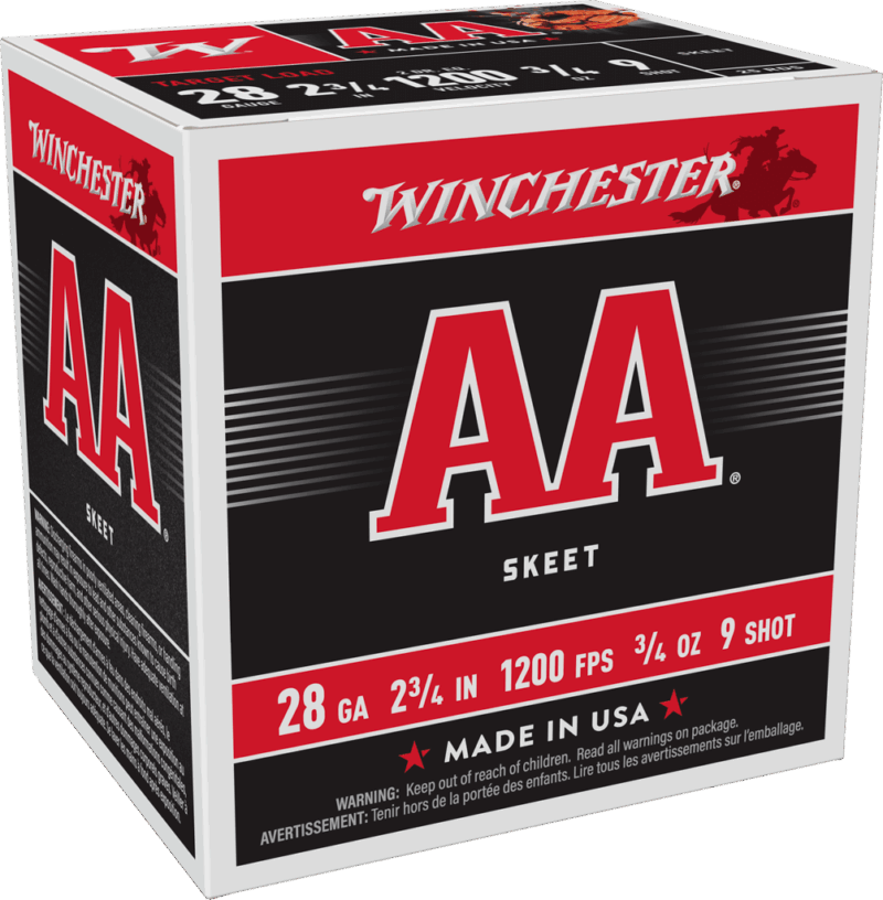 28GA 2-3/4" 3/4OZ #9SHOT 25RD BOX