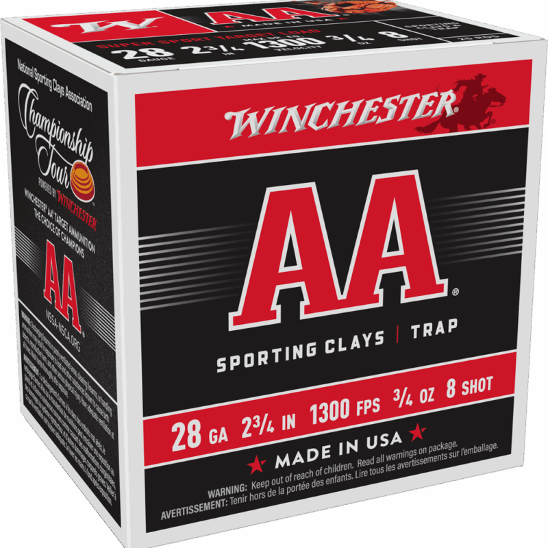 WINCHESTER AA SPR SPORT 28G 2-3/4" #8 3/4OZ 25RD