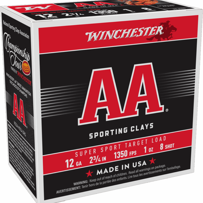 WINCHESTER AA SPR SPORT 12GA 2-3/4" 1OZ 25RD BX 250RD CASE