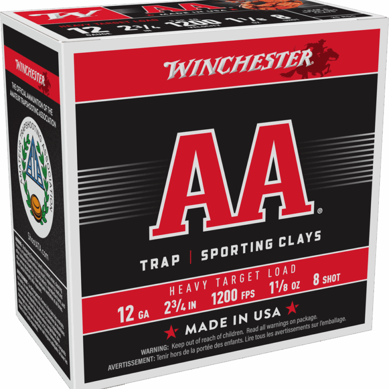 WINCHESTER AA PLUS 3DR 12GA 23/4 #8