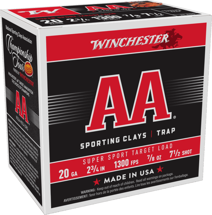 WINCHESTER AA SUPER SPORT 20G 2 3/4" 7.5SHT 7/8OZ 25/250RDS