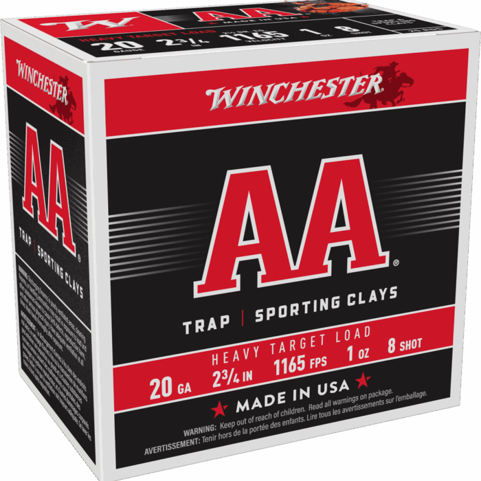 WINCHESTER AA HNDCP 20GA 23/4 1OZ 8