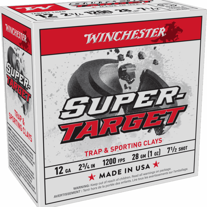 WINCHESTER SUPER TARGET 12GA 2-3/4" 1OZ #7.5 25RD BX 250RD CASE