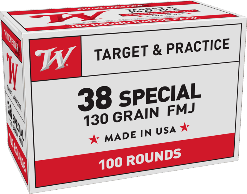 WINCHESTER USA 38SPL 123GR FMJ 100
