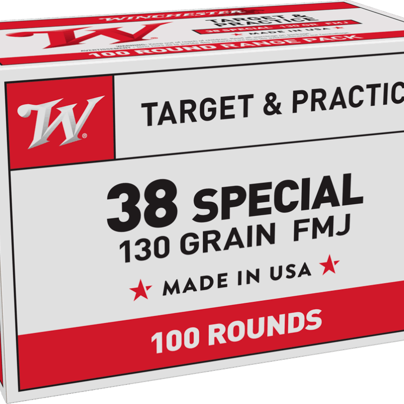 WINCHESTER USA 38SPL 123GR FMJ 100