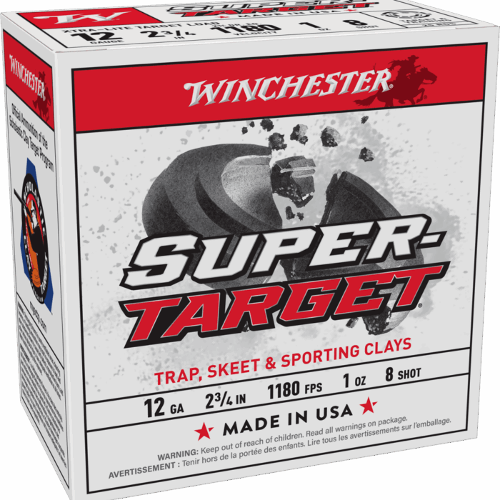WINCHESTER 12G 2-3/4" #8 SPR TRGT XTR LGHT 1OZ 25RD/250