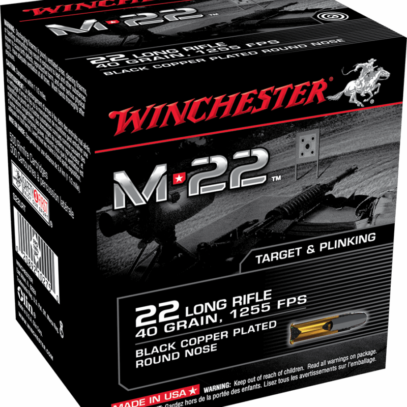 WINCHESTER M*22 22LR 40GR BLK CPRN 1000RD/BX