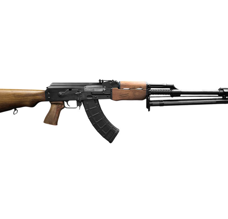 ZASTAVA USA M72 RPK RIFLE 7.62X39 21" RIBBED BBL, WOOD FURNITURE, 1.5MM BULED TRUNION, 1-30RD MAG