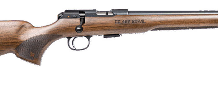CZ 457 ROYAL 22LR RIFLE 16.5" THREADED BBL, AMERICAN STYLE WALNUT STOCK, 5RD MAGAZINE