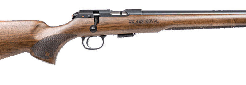 CZ 457 ROYAL 22LR RIFLE 16.5" THREADED BBL, AMERICAN STYLE WALNUT STOCK, 5RD MAGAZINE