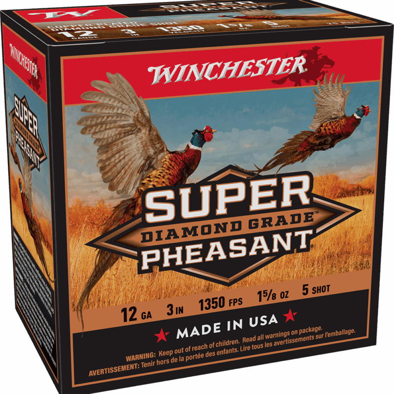 WINCHESTER 12 GA 3" #5 DIAMOND GRADE PHEASANT 1-5/8 OZ 25 RD/BX 10 BX/CS