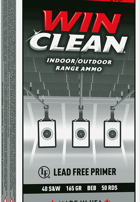 WINCHESTER 40 S&W SUPER-X TARGET WINCLEAN 165 GR 50 RD/BX 10 BX/CS