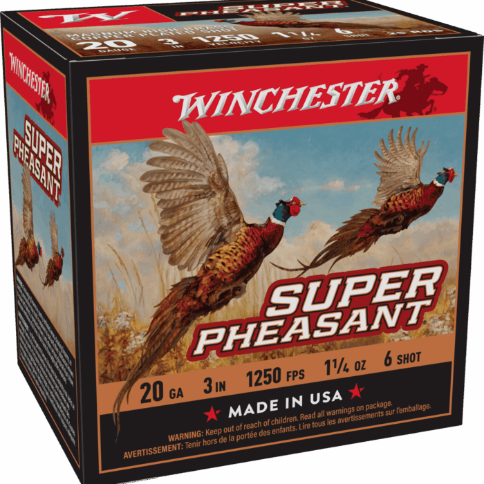 WINCHESTER 20 GA 3" #6 SUPER PHEASANT MAGNUM HB 1-1/4 OZ 25 RD/BX 10 BX/CS