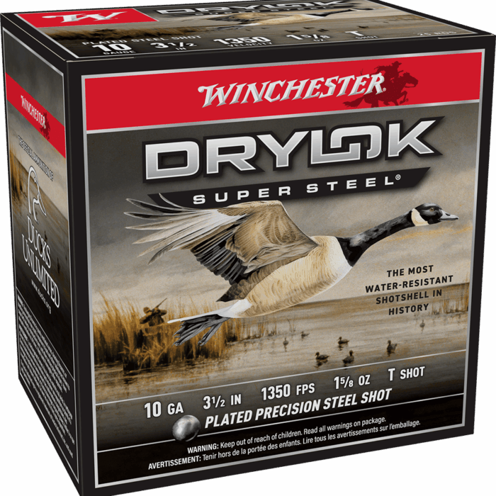 WINCHESTER 10 GA 3-1/2" T DRYLOK STEEL MAGNUM 1-5/8 OZ 25 RD/BX 10 BX/CS