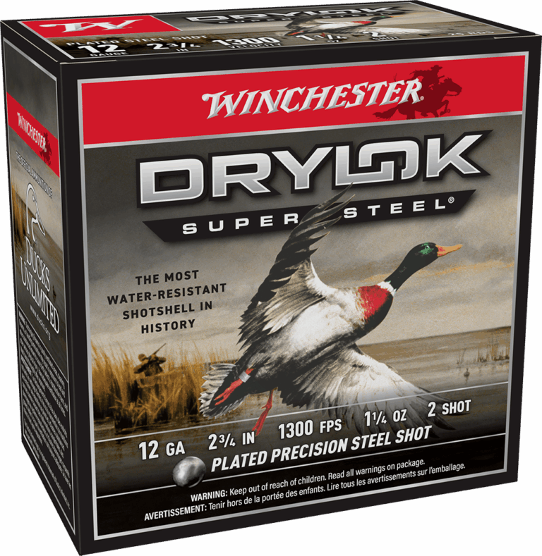 WINCHESTER 12 GA 2-3/4" #2 DRYLOK STEEL MAGNUM 1-1/4 OZ 25 RD/BX 10 BX/CS