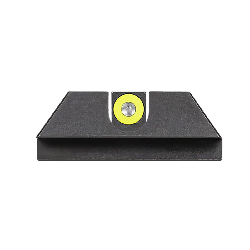 Night Fision GLK003014YGZ Tritium Night Sights For Glock  Green Tritium Yellow Outline Front Sight- Black/Blank Rear Sight Glock Glock 42/43/43X