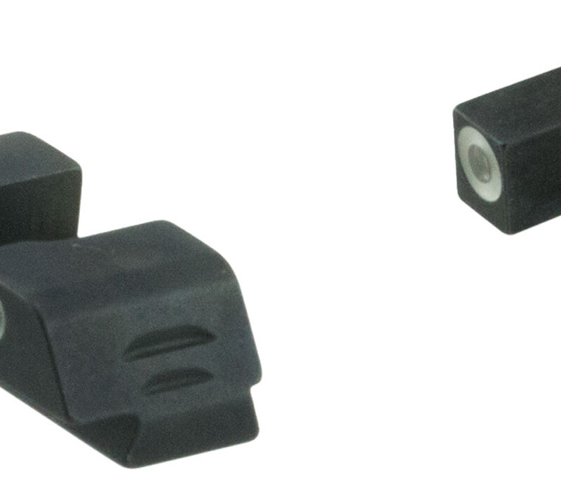 AmeriGlo GL5113 Classic Tritium Sight Set for Glock  Green Tritium White Outline Front Sight-Green Tritium White Outline Rear Sight