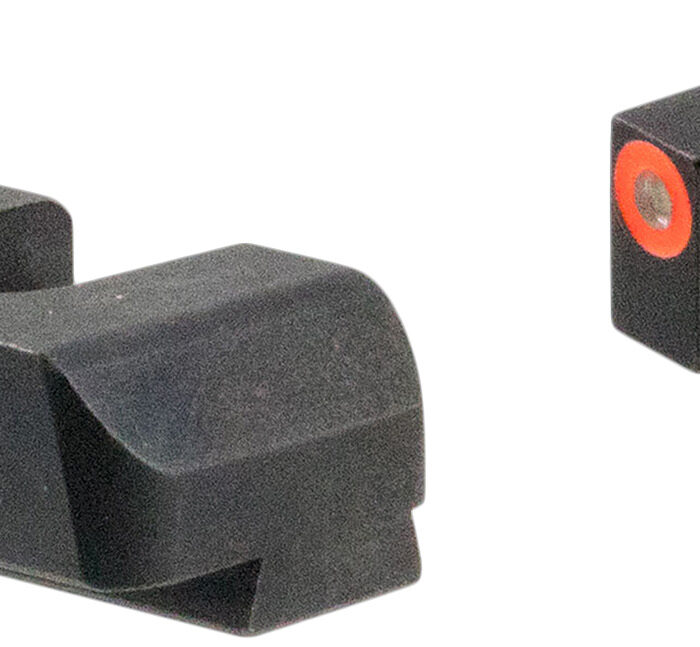 AmeriGlo GL5201 i-Dot Sight  Set for Glock  Green Tritium Orange Outline Front Sight-Green Tritium Rear Sight