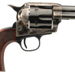 Taylors & Company 556217DE Short Stroke Runnin Iron Deluxe 45 Colt (LC) 6rd 3.50" Blued Cylinder & Barrel Color Case Hardened Steel Frame Checkered Walnut Grip (Taylor Tuned) 1 100990