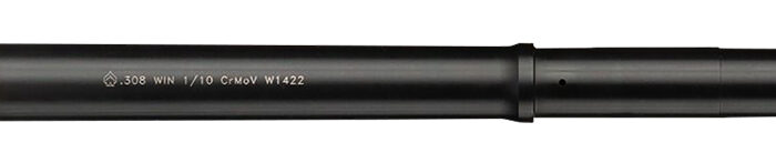 Ballistic Advantage BABL308003M Modern Series  308 Win 16" Black QPQ Finish 4150 Chrome Moly Vanadium Steel Material Tactical Government Midlength for AR-10