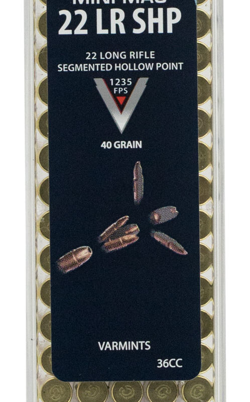 CCI 36CC Mini-Mag High Velocity 22LR 40gr Segmented Hollow Point 100 Per Box/50 Case