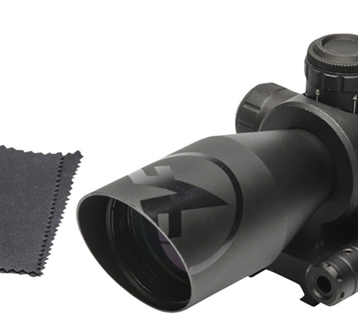 Firefield FF13065 Barrage w/Red Laser Matte Black 2.5-10x40mm Illuminated Red/Green Mil-Dot Reticle/Red Laser