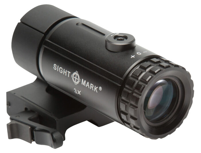 Sightmark SM19063 T-3 Magnifier 3X  with Flip to Side Mount Matte Black 3 x 23mm