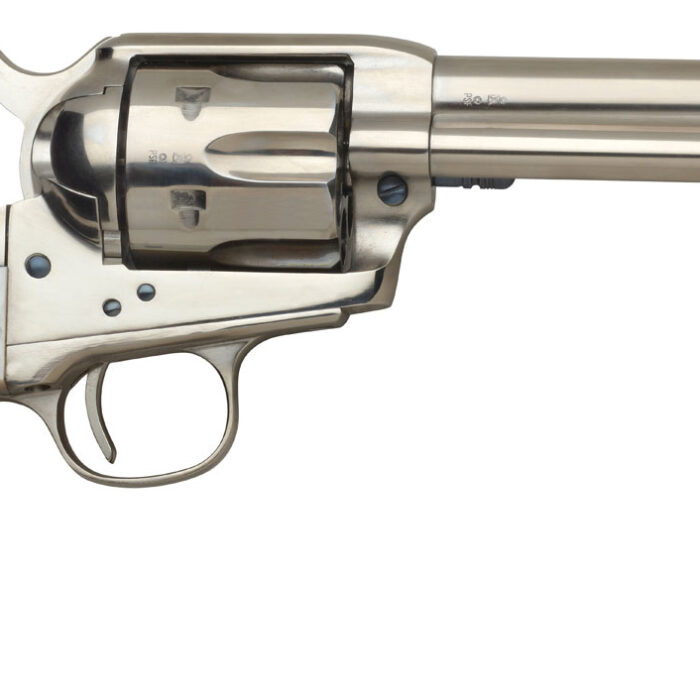 Taylors & Company 555114 1873 Cattleman 45 Colt (LC) Caliber with 5.50" Barrel, 6rd Capacity Cylinder, Overall Nickel-Plated Finish Steel, Ivory Synthetic Grip & Overall Taylor Polish