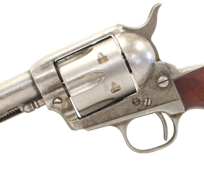 Taylors & Company 555136 1873 Cattleman 357 Mag Caliber with 4.75" Barrel, 6rd Capacity Cylinder, Overall Antique Finish Steel & Walnut Grip