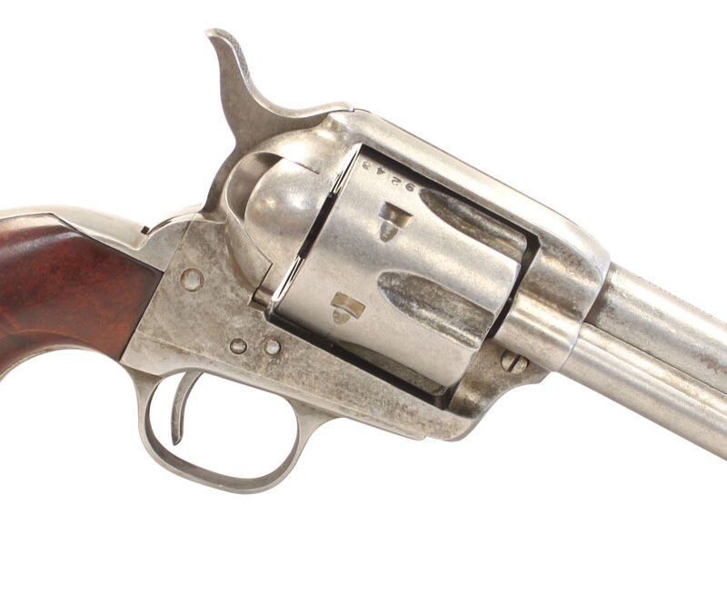Taylors & Company 555111 1873 Cattleman 45 Colt (LC) Caliber with 4.75" Barrel, 6rd Capacity Cylinder, Overall Antique Finish Steel & Walnut Grip