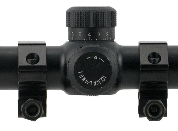 BSA TW4X30 Tactical Weapon  Black Matte 4x 30mm 1" Tube Mil-Dot Reticle Features AR & SKS Mounts & Rings