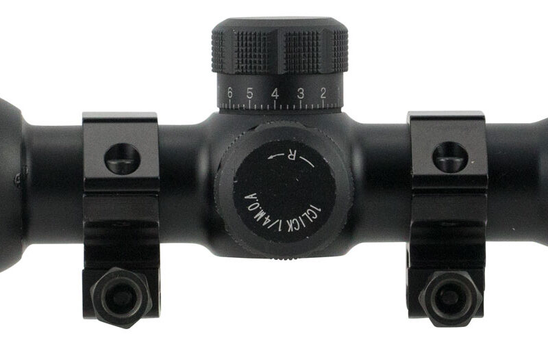 BSA TW4X30 Tactical Weapon  Black Matte 4x 30mm 1" Tube Mil-Dot Reticle Features AR & SKS Mounts & Rings