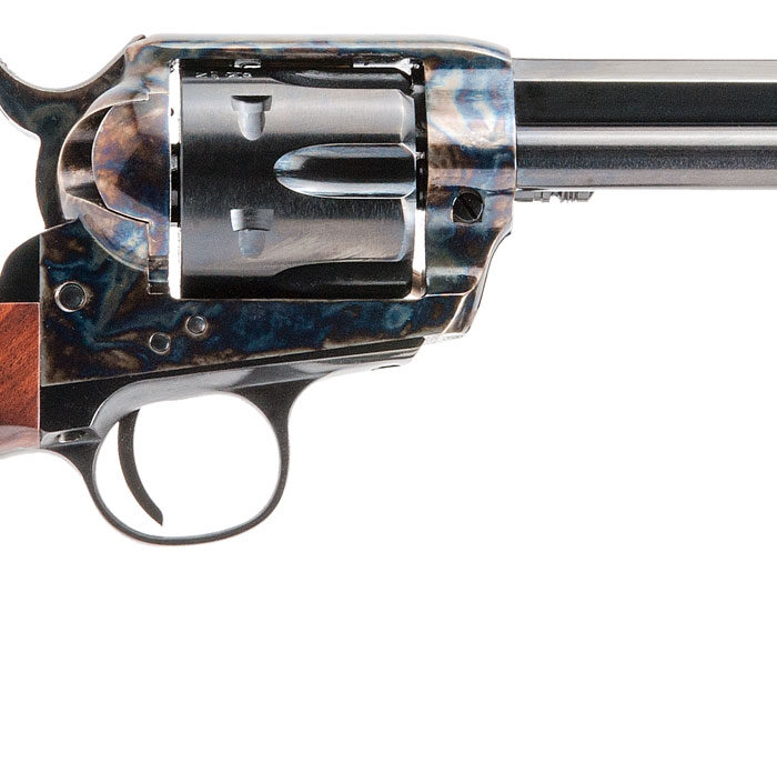 Cimarron PP401MALO El Malo Pre-War 1896-1940 38 Special 6 Shot, 5.50" Blued Octagon Steel Barrel, Blued Cylinder, Color Case Hardened Steel Frame, Walnut Grip, Exposed Hammer