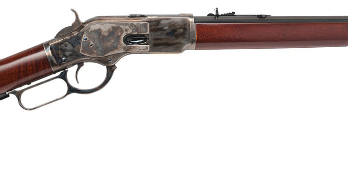 Cimarron CA271 1873 Short Full Size 38 Special 357 Mag 10+1 20" Blued Octagon Barrel, Color Case Hardened Stainless Steel Receiver, Fixed Walnut Stock, Right Hand