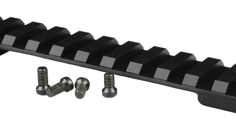 Warne 7676M Mountain Tech Tactical Rail Black Anodized Aluminum Winchester Model 70/Marlin XL-7 Long Action, 0 MOA