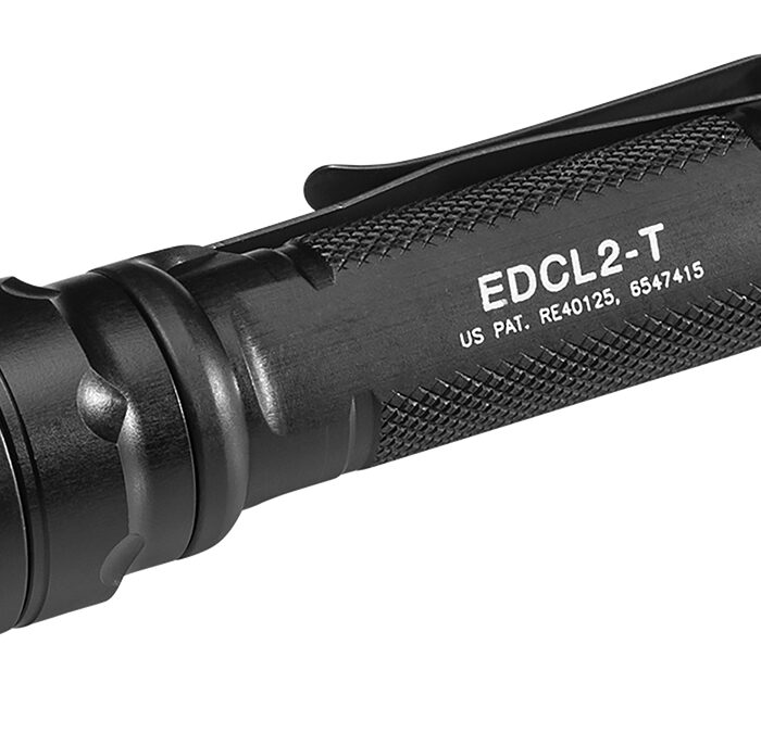 SureFire EDCL2T Everyday Carry Light 2  Black Anodized 5/1,200 Lumens White LED