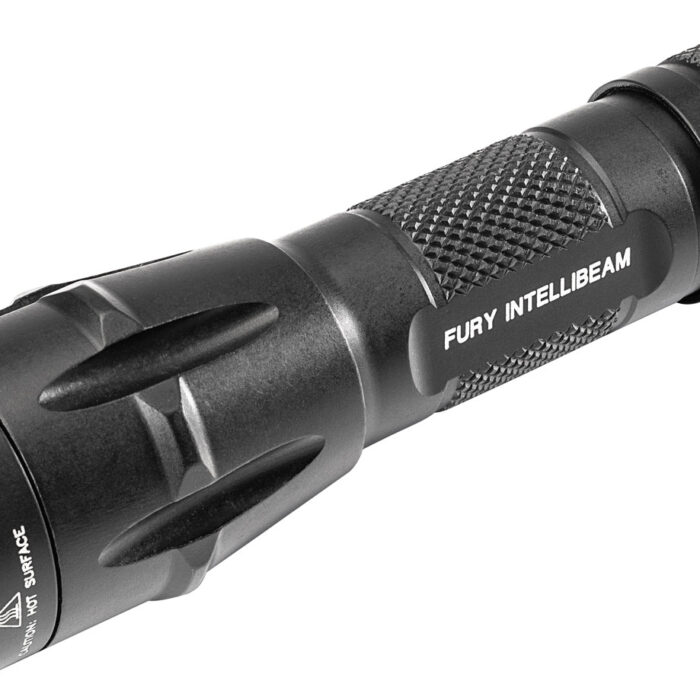 SureFire FURYIBDF Fury Intellibeam Dual Fuel  Black Anodized 15-1,500 Lumens White LED