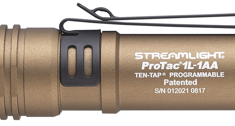 Streamlight 88073 ProTac 1L-1AA Everyday Carry Flashlight  Coyote 40/150/350 Lumens White C4 LED