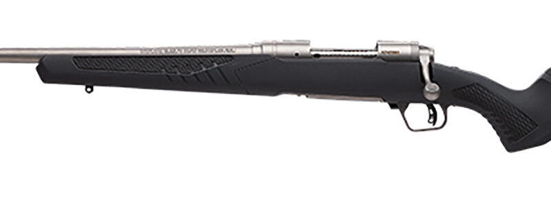 Savage Arms 57170 110 Storm Full Size 6.5 Creedmoor 4+1 22" Matte Button-Rifled Barrel, Matte Drilled & Tapped Stainless Steel Receiver, Adj AccuStock Matte Gray Synthetic Stock, Left Hand