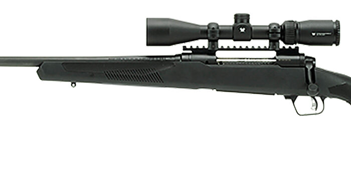 Savage Arms 57326 110 Apex Hunter XP 7mm Rem Mag 3+1 24", Matte Black Metal, Synthetic Stock, Vortex Crossfire II 3-9x40mm Scope, Left Hand