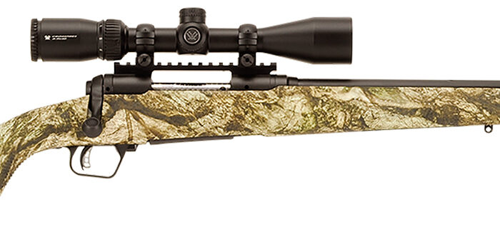 Savage Arms 57356 110 Apex Predator XP 223 Rem 4+1 20", Matte Black Metal, Mossy Oak Mountain Country Synthetic Stock, Vortex Crossfire II 4-12x44mm
