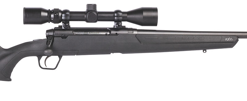 Savage Arms 57263 Axis XP Full Size 270 Win 4+1 22" Matte Black Sporter Barrel, Matte Black Carbon Steel Receiver Drilled & Tapped, Matte Black Fixed Synthetic Stock, Weaver 3-9x40mm Scope, Right Hand