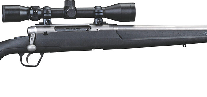 Savage Arms 57289 Axis XP 6.5 Creedmoor 4+1 22", Matte Stainless Barrel/Rec, Black Synthetic Stock, Includes Weaver 3-9x40mm Scope