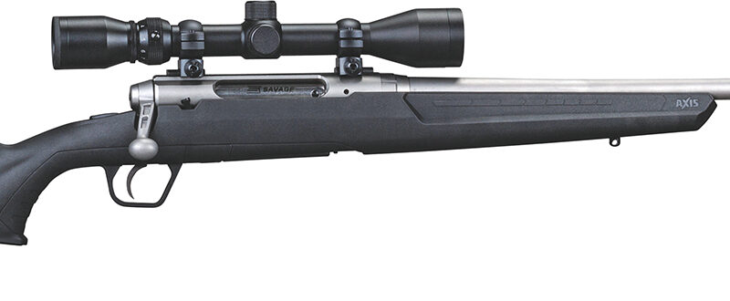 Savage Arms 57289 Axis XP 6.5 Creedmoor 4+1 22", Matte Stainless Barrel/Rec, Black Synthetic Stock, Includes Weaver 3-9x40mm Scope