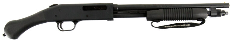 Mossberg 50649 590 Shockwave 410 Gauge Pump 3" 5+1 14.38" Matte Blued Heavy-Walled Barrel, Drilled & Tapped Blued Stainless Steel Receiver, Black Raptor Birdshead Grip