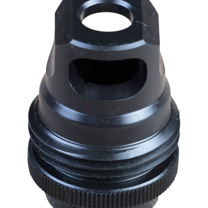 SilencerCo AC2628 ASR Muzzle Brake Black Steel 1/2"-28 Threads 9mm, Luger