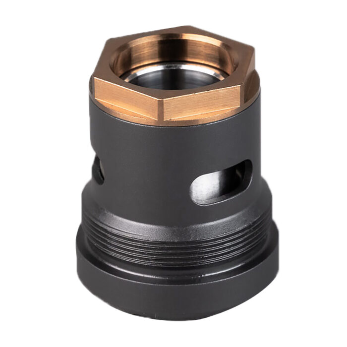 SilencerCo AC2448 3-Lug Mount  45 ACP Black Steel