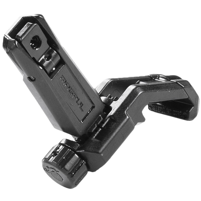 Magpul MAG526-BLK MBUS Pro Offset Sight Rear  QPQ Melonited Steel Construction for AR-15